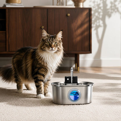 FurryFlow™ Steel Water Dispenser