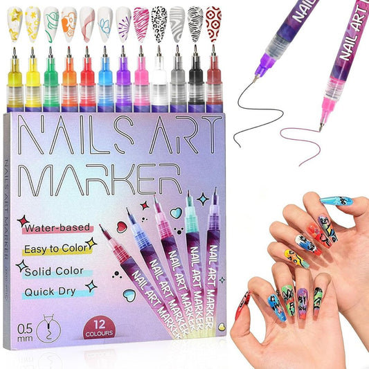 NailArt Pro™ – Precision Graffiti Marker Set