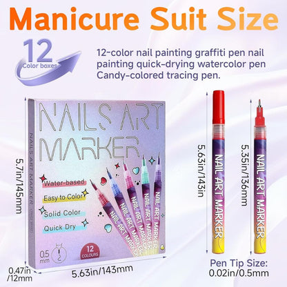 NailArt Pro™ – Precision Graffiti Marker Set