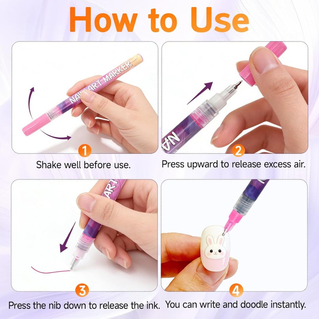 NailArt Pro™ – Precision Graffiti Marker Set