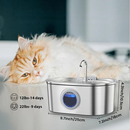 FurryFlow™ Steel Water Dispenser
