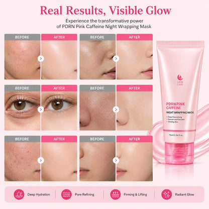 GlowSilk™ PDRN Pink Caffein Facial Mask